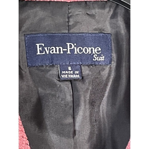 Evan Picone  Fully Lined Button Down Blazer Long Sleeve  Women's‎ Size 6 Pink - Picture 3 of 8